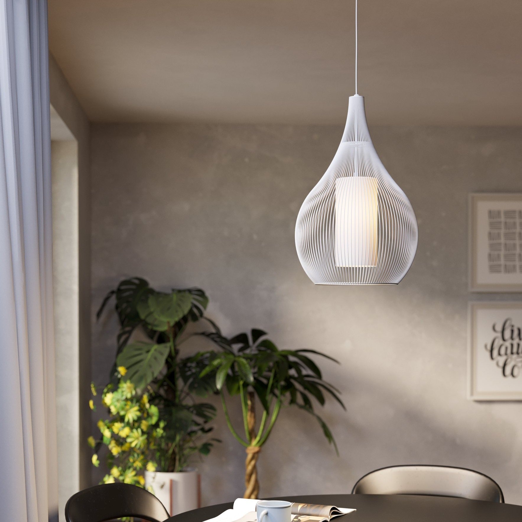 Pendul RAZONI 1 White 110CM