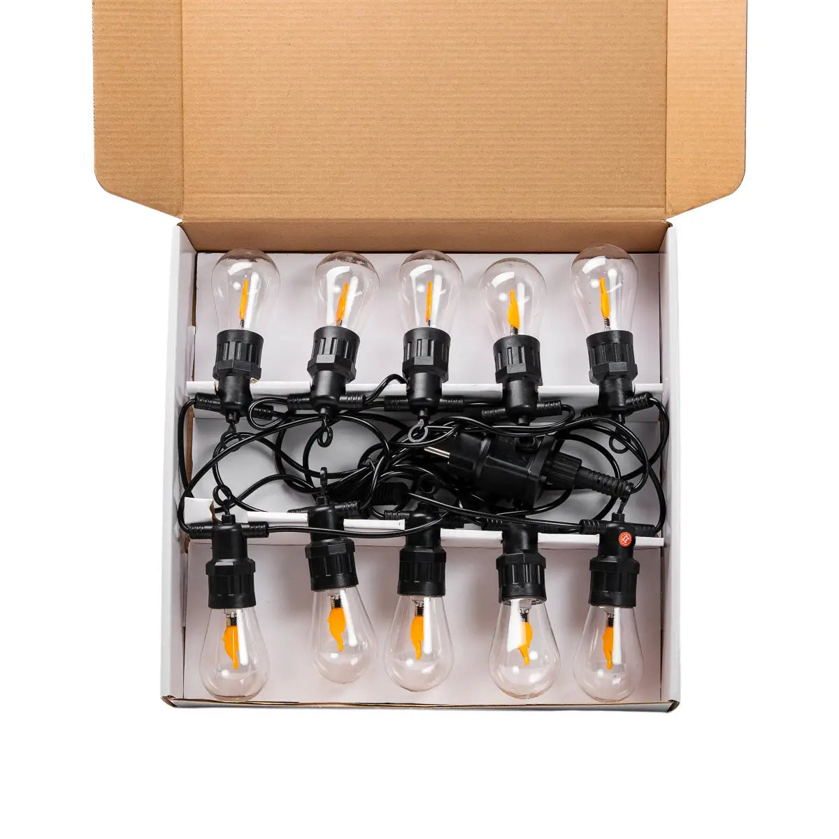 Ghirlanda Luminoasa 5m / 10 Becuri LED Integrat Flacara miscatoare , Interconectabil