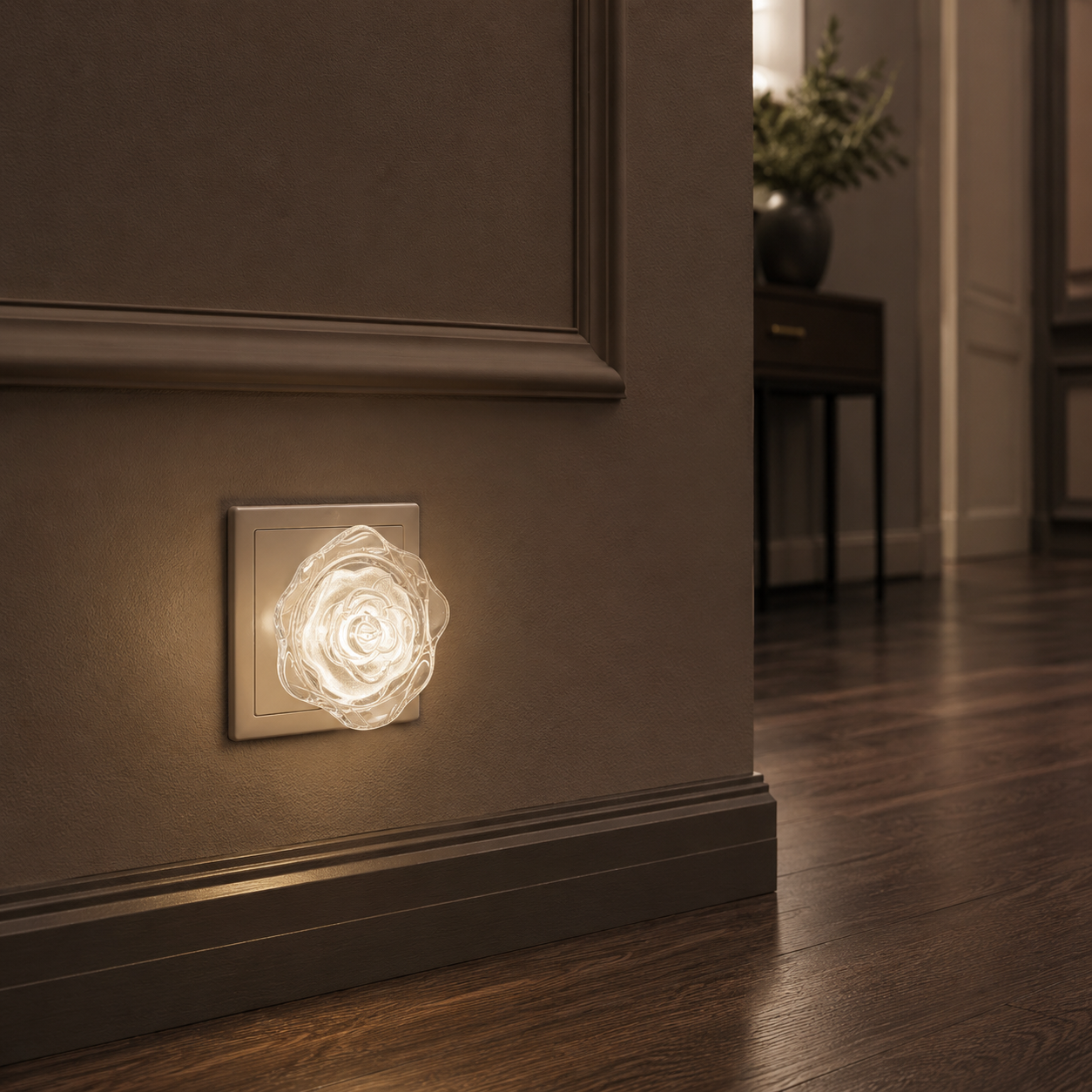 Lampa de veghe LED ROSE 0.4W