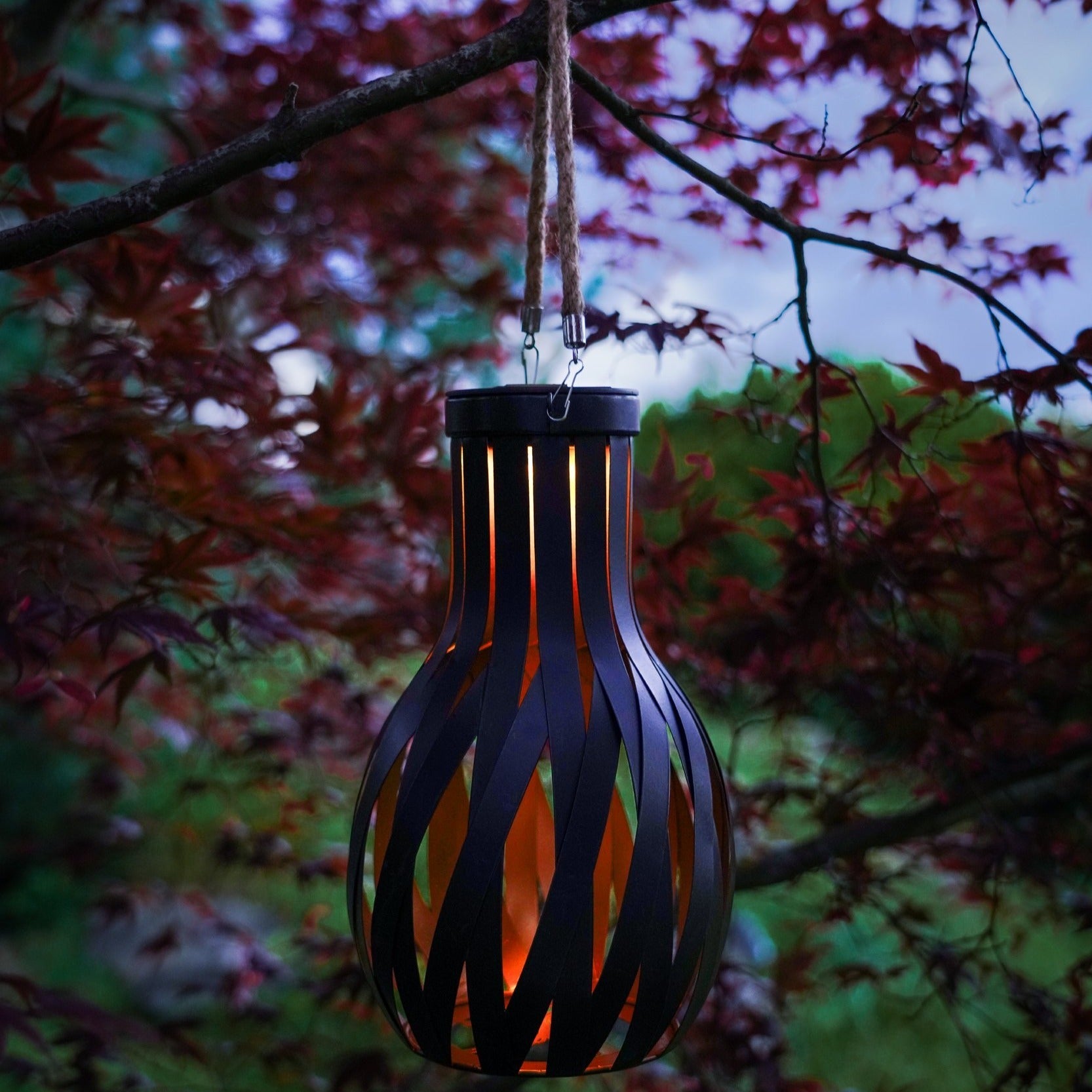 Lampa LED ROLA Black & Gold cu Incarcare Solara 27CM Premium