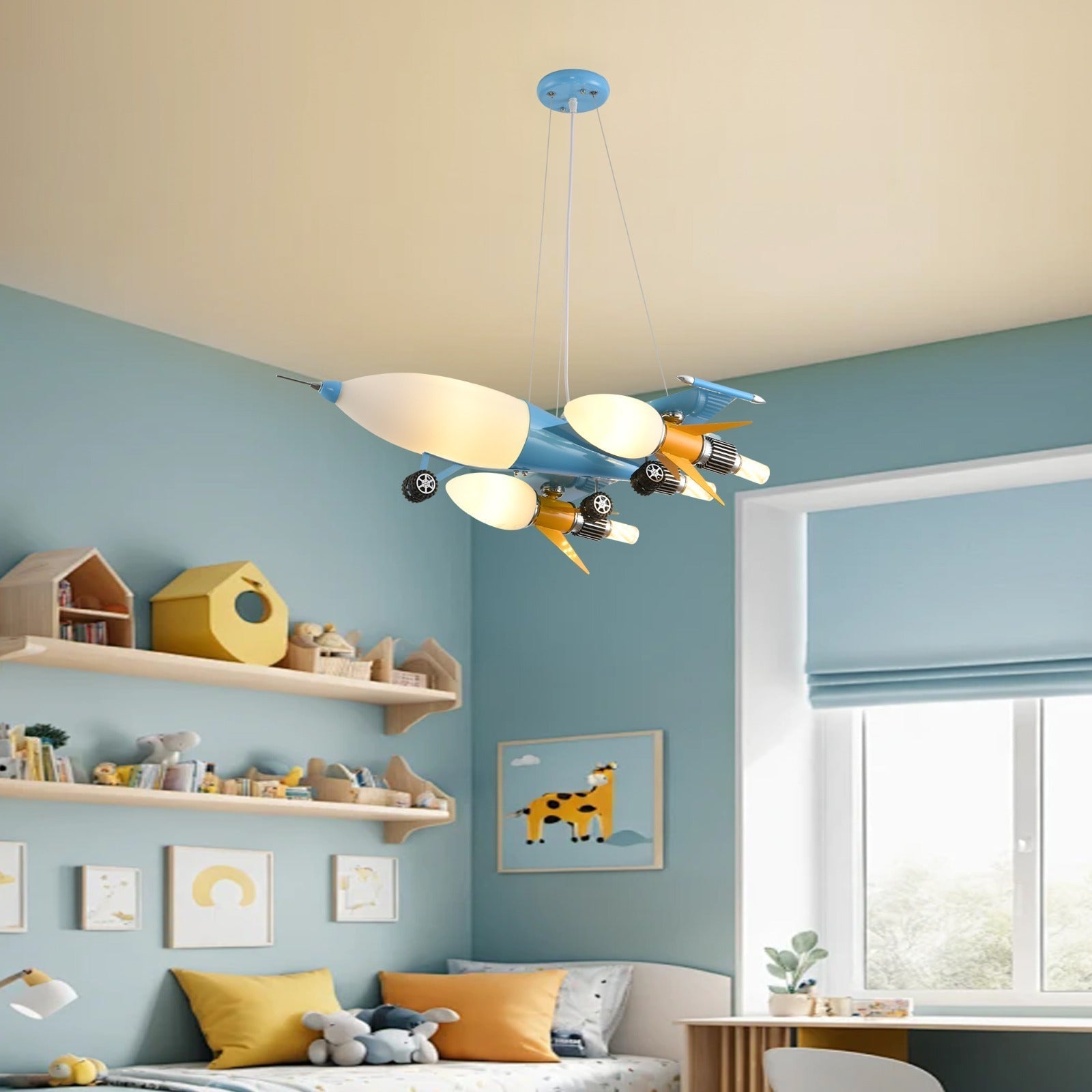 Lustra LED Suspendata Kids Plane Echivalent 200W