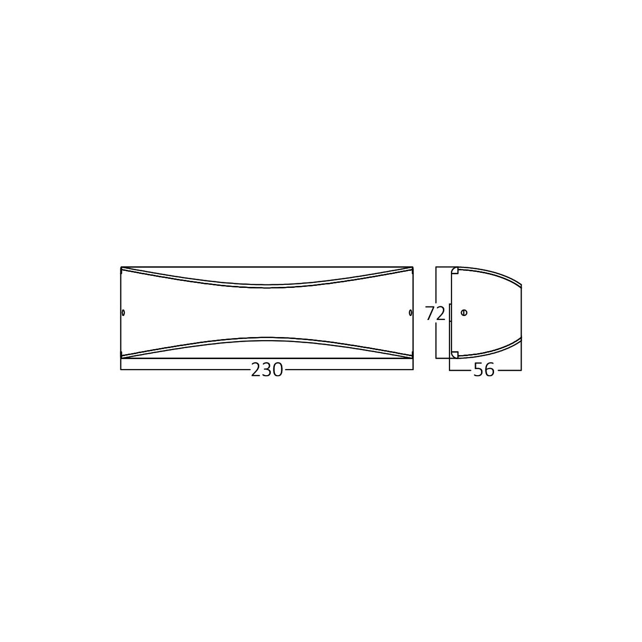 Aplica LED Exterior PIRUS-S2 10W Neagra
