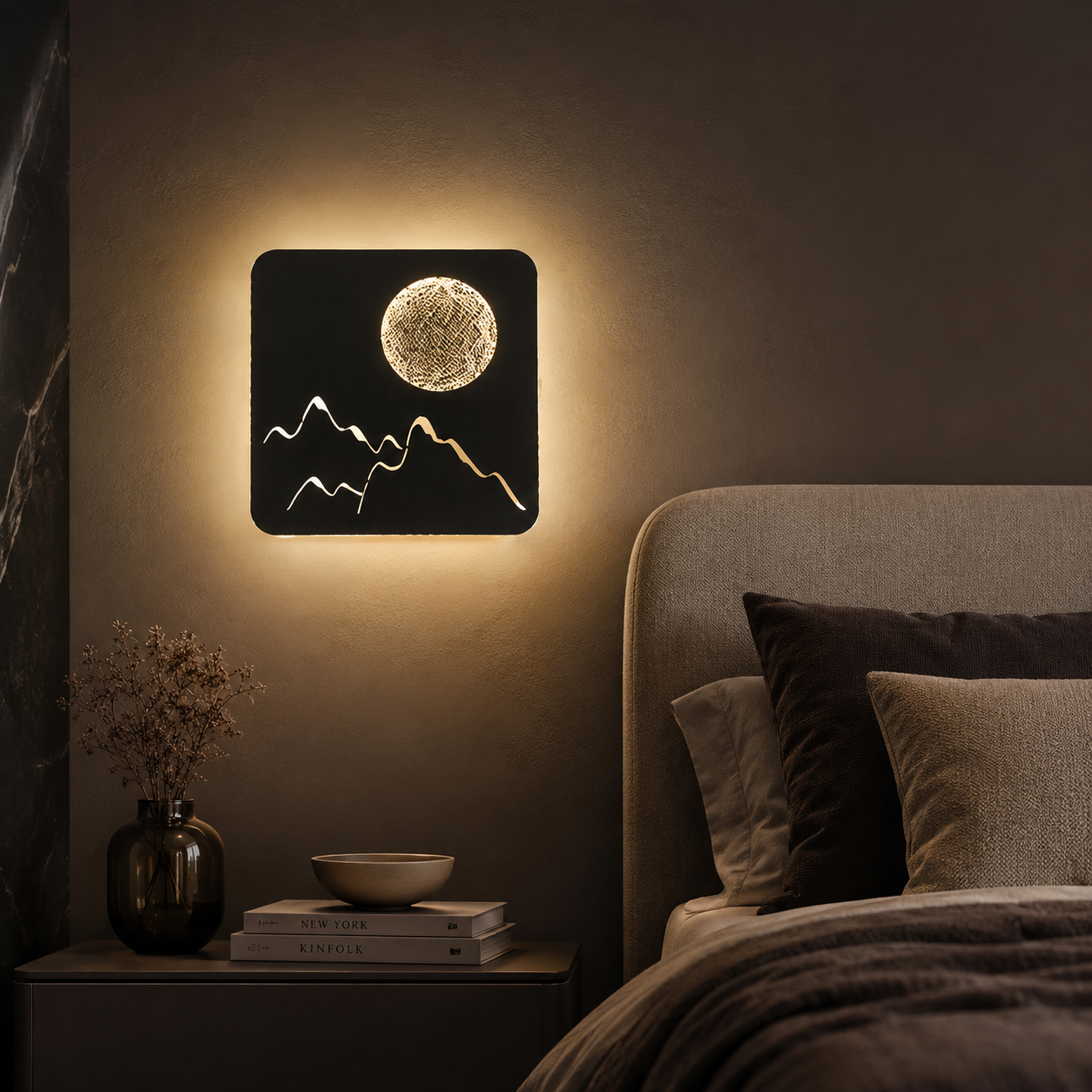 Aplica LED ASTRAL SQUARE Black 3 Lumini Echivalent 135W