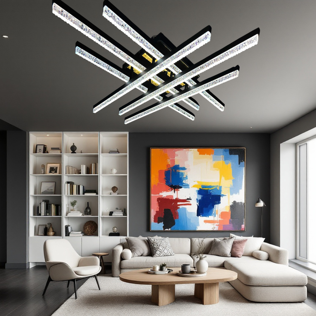 Lustra LED Aplicata Mira 6 Linnes Echivalent 600W Telecomanda