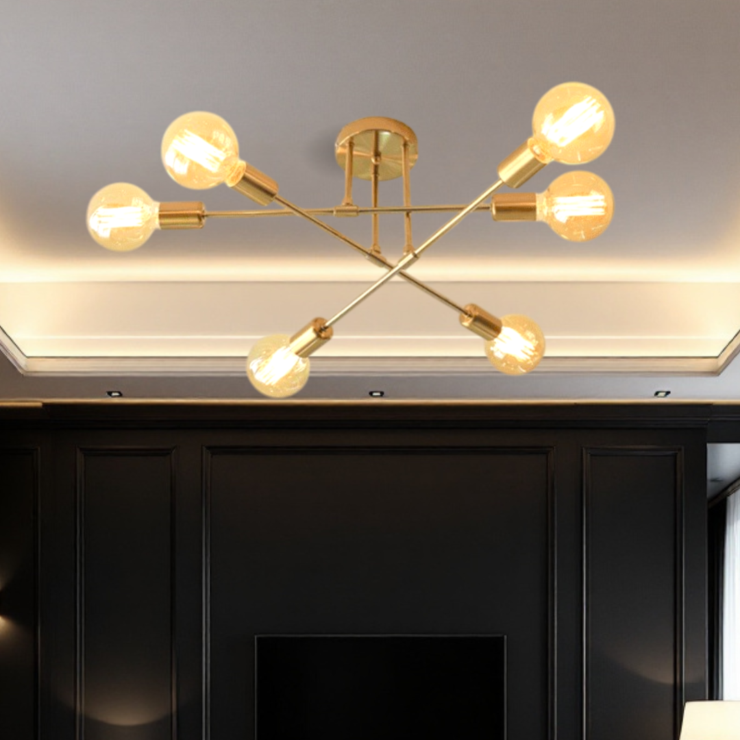 Lustra Vintage 6xE27 GOLD DC 301-6 GD