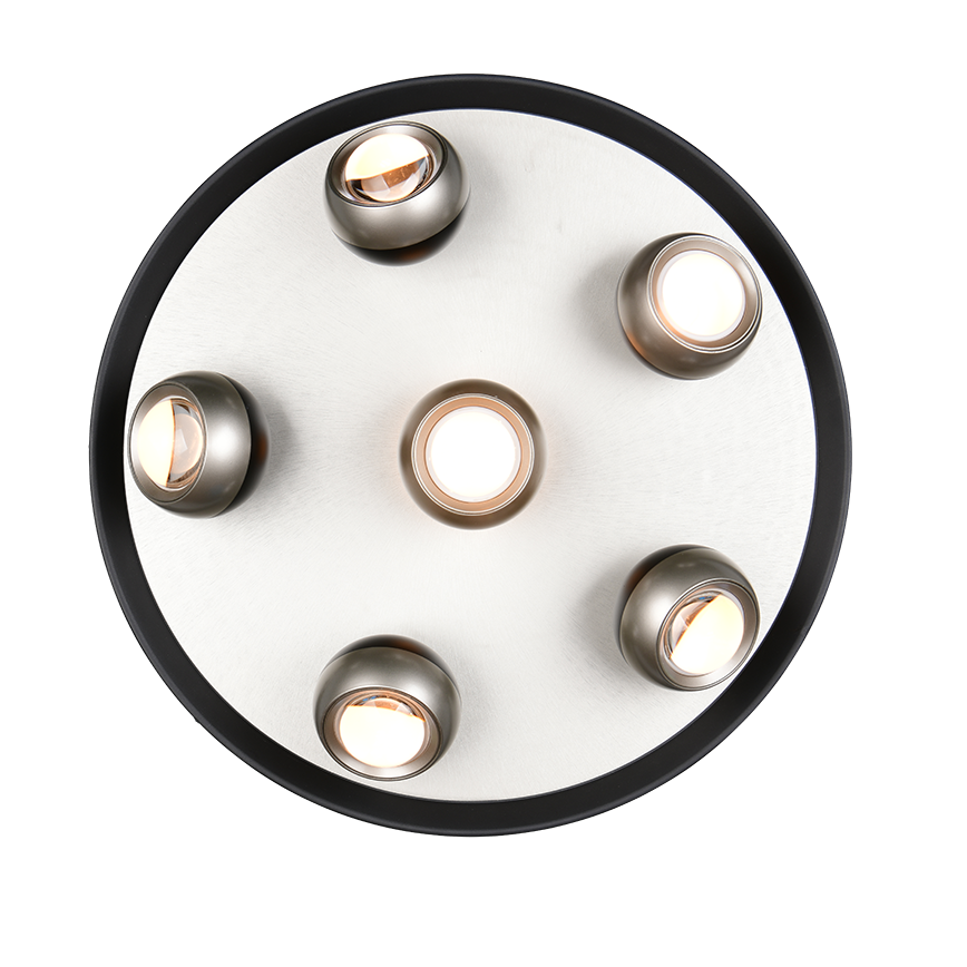 Lustra LED Premium SILVER ORBIT Echivalent 500W