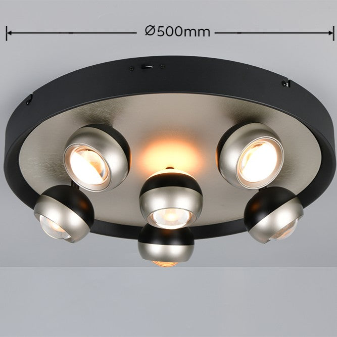 Lustra LED Premium SILVER ORBIT Echivalent 500W