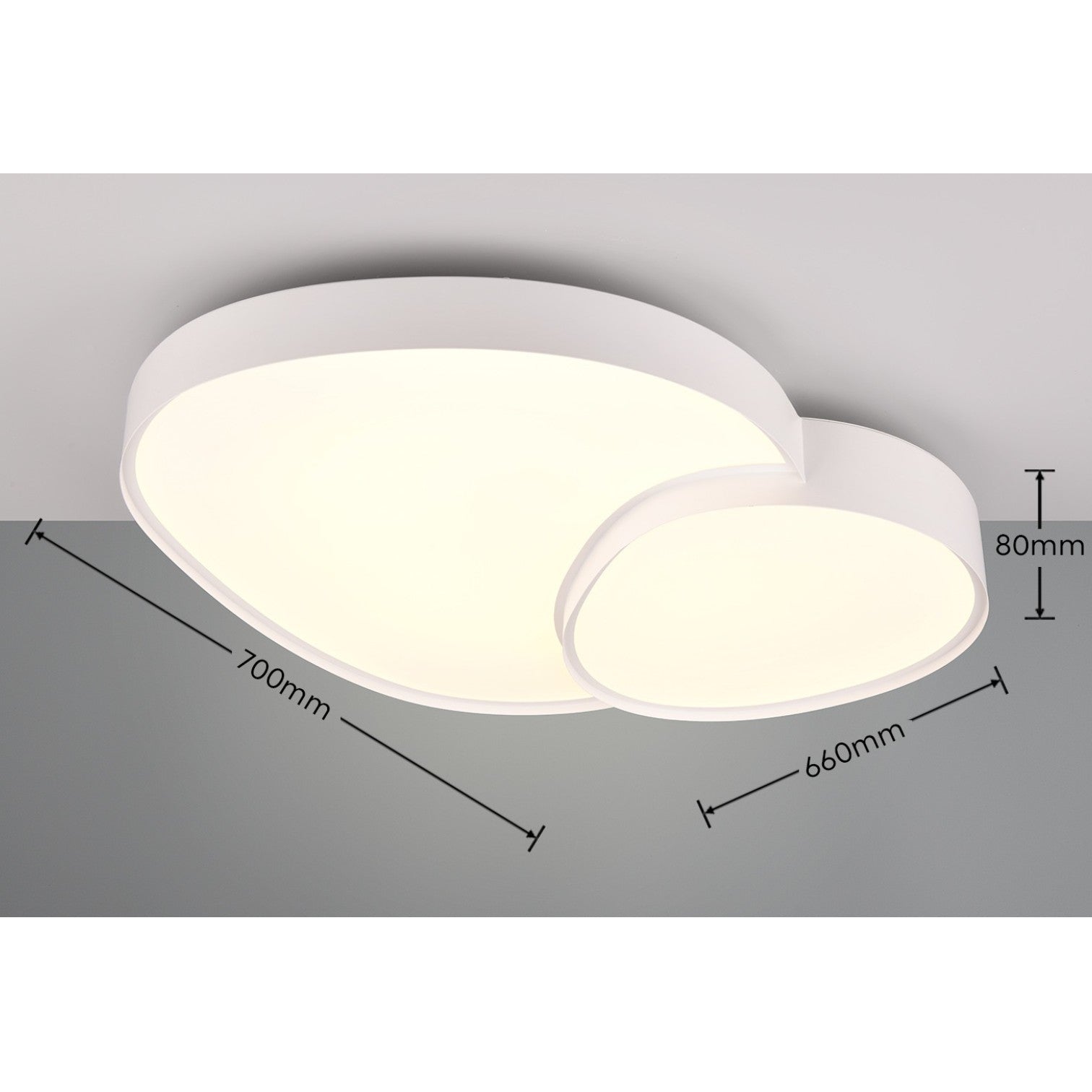Lustra LED Luxury RISE White Echivalent 350W Telecomanda