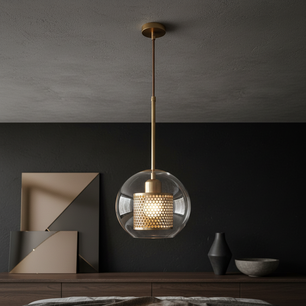 Pendul DELS 1xE27 Gold