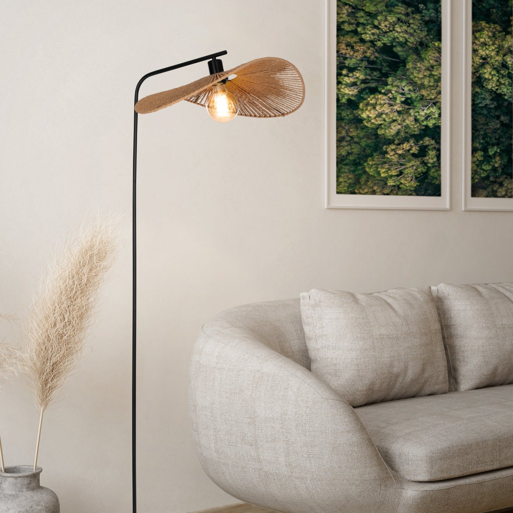 Lampadar SIRUELA Black & Brown 160CM Eglo