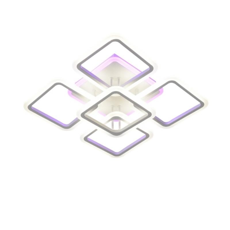 Lustra LED SQUARE RGB 55cm Echivalent 800W Telecomanda