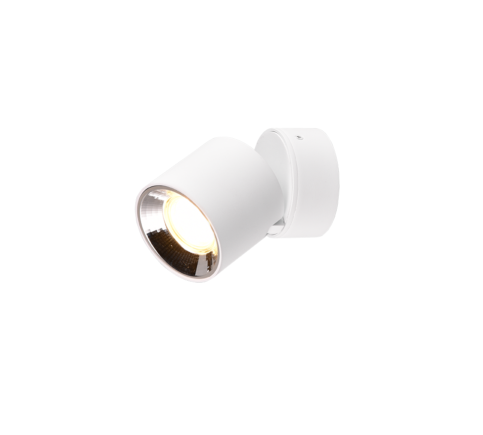 Spot Aplicat Orientabil Rotund Alb Dulie GU10 Ø8.7x12CM