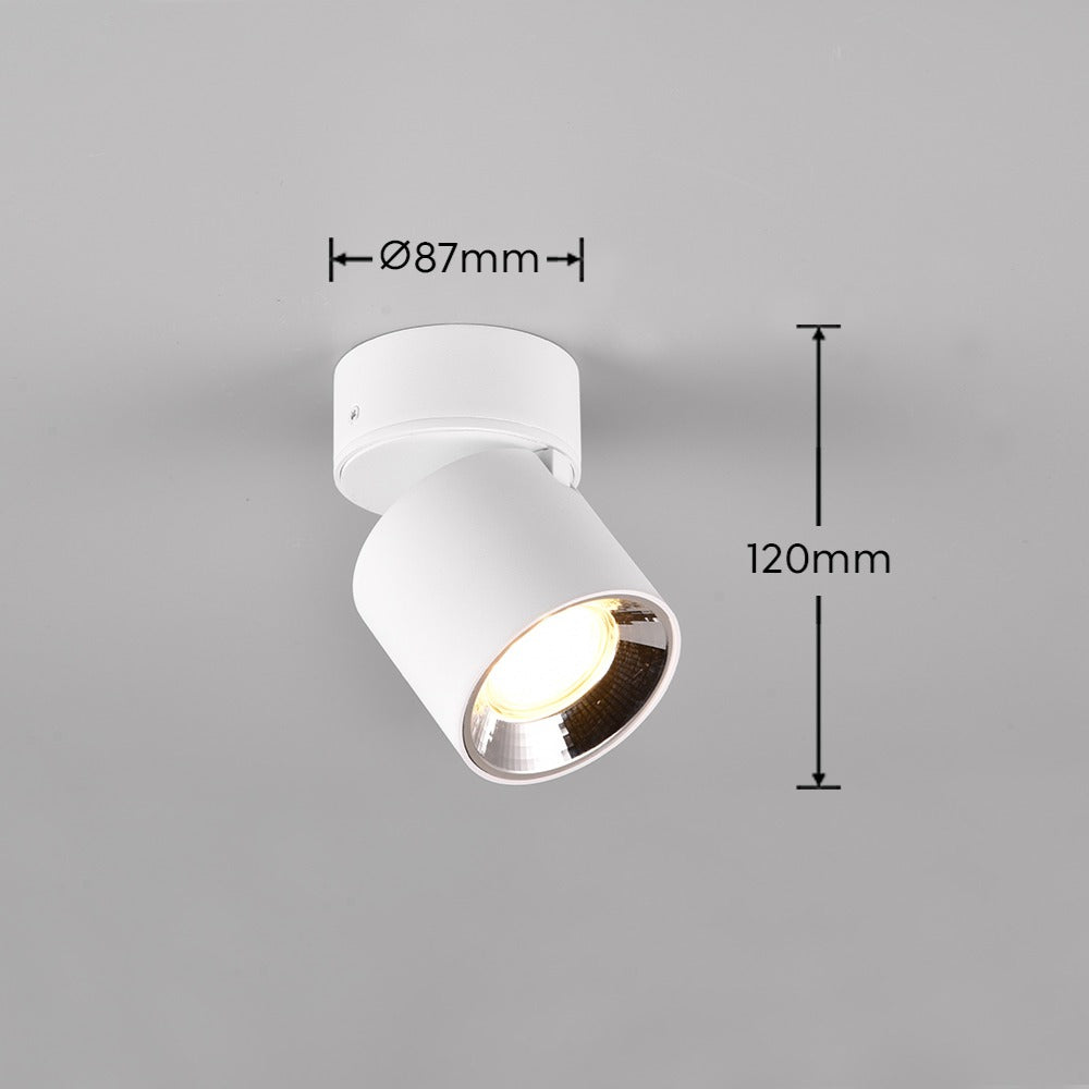 Spot Aplicat Orientabil Rotund Alb Dulie GU10 Ø8.7x12CM