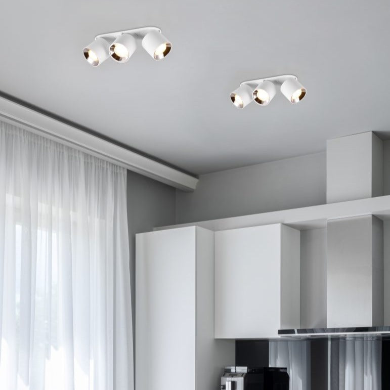 Spot Aplicat Orientabil Dreptunghiular Alb Dulie 3xGU10 L27.3 x H12CM