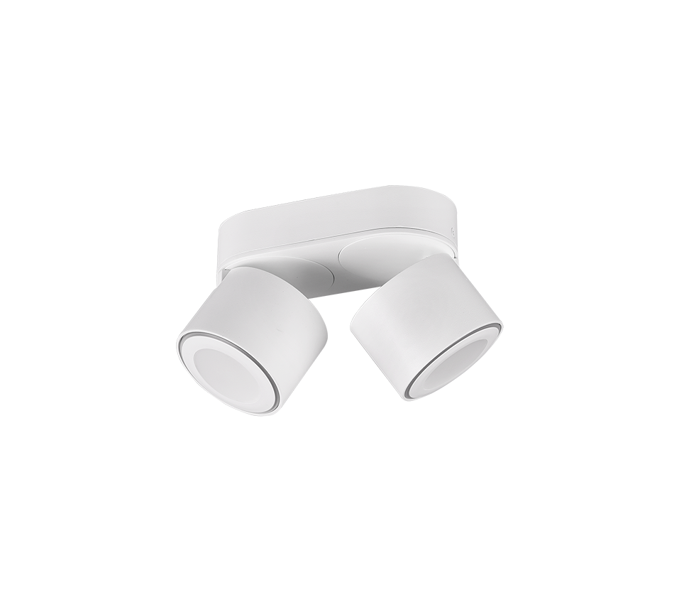 Spot LED Premium Aplicat Orientabil Dreptunghiular 2x450lm Alb 3 Moduri de Iluminare