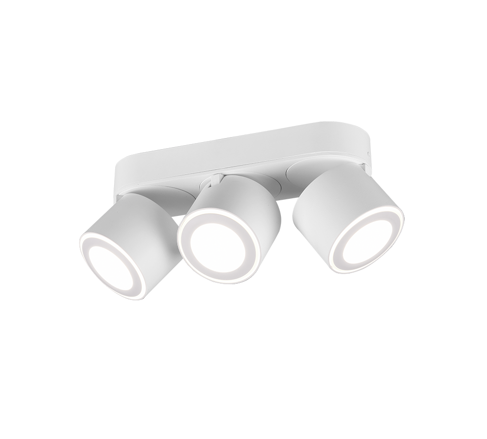 Spot LED Premium Aplicat Orientabil Dreptunghiular 3x450lm Alb 3 Moduri de Iluminare