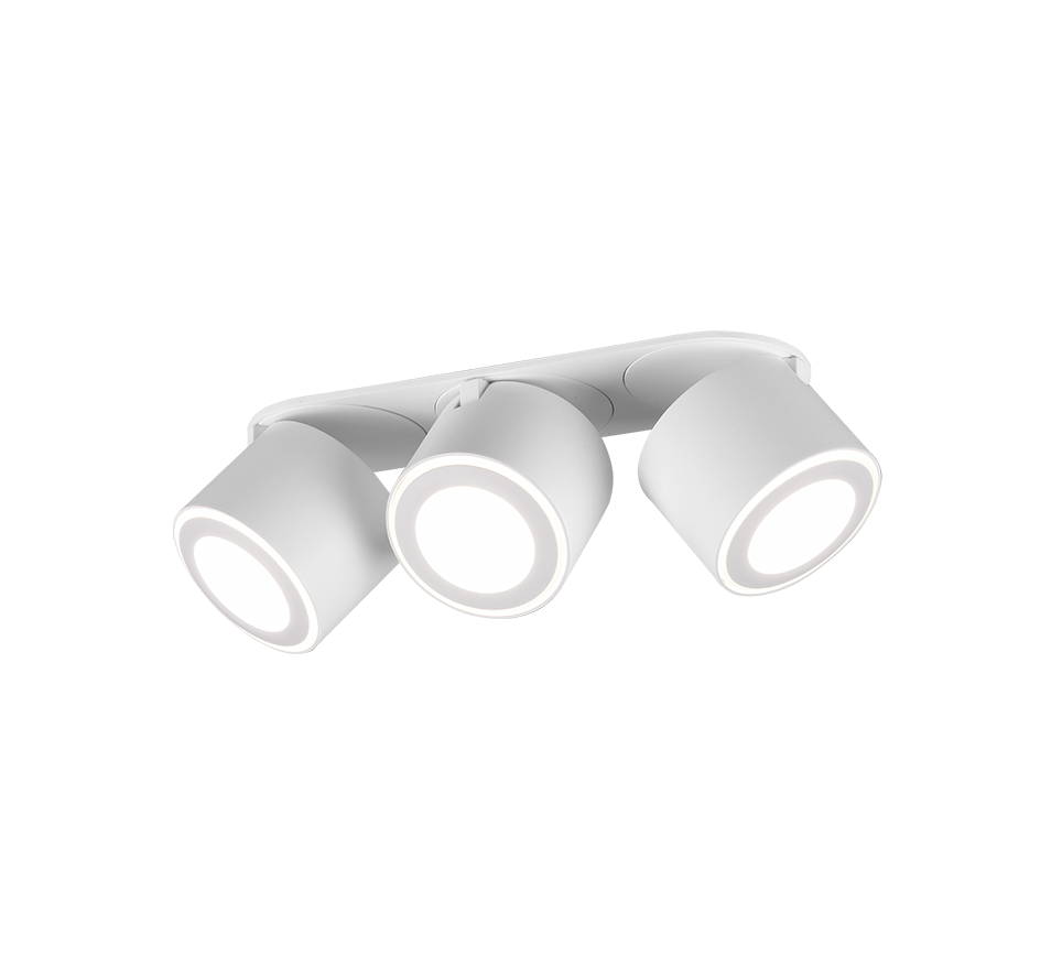 Spot LED Premium Aplicat Orientabil Dreptunghiular 3x450lm Alb 3 Moduri de Iluminare