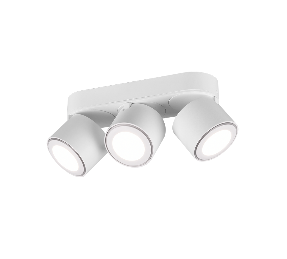 Spot LED Premium Aplicat Orientabil Dreptunghiular 3x450lm Alb 3 Moduri de Iluminare