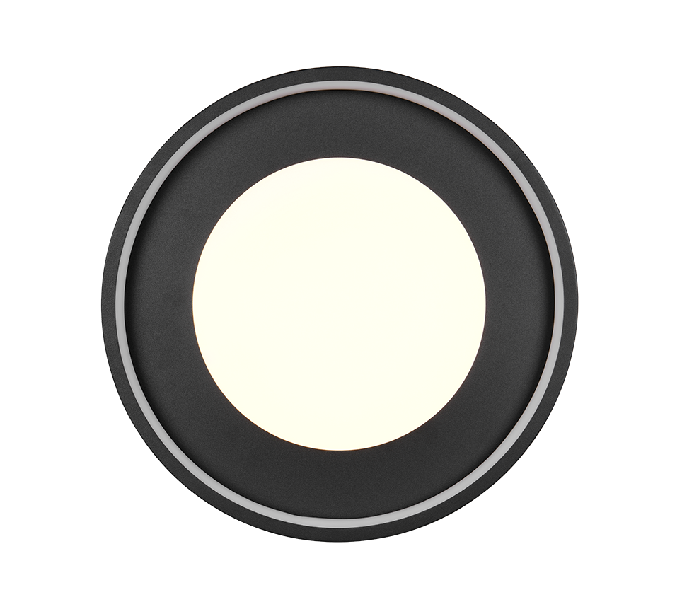 Plafoniera LED Premium Solea Black & Gold Ø40CM Echivalent 450W