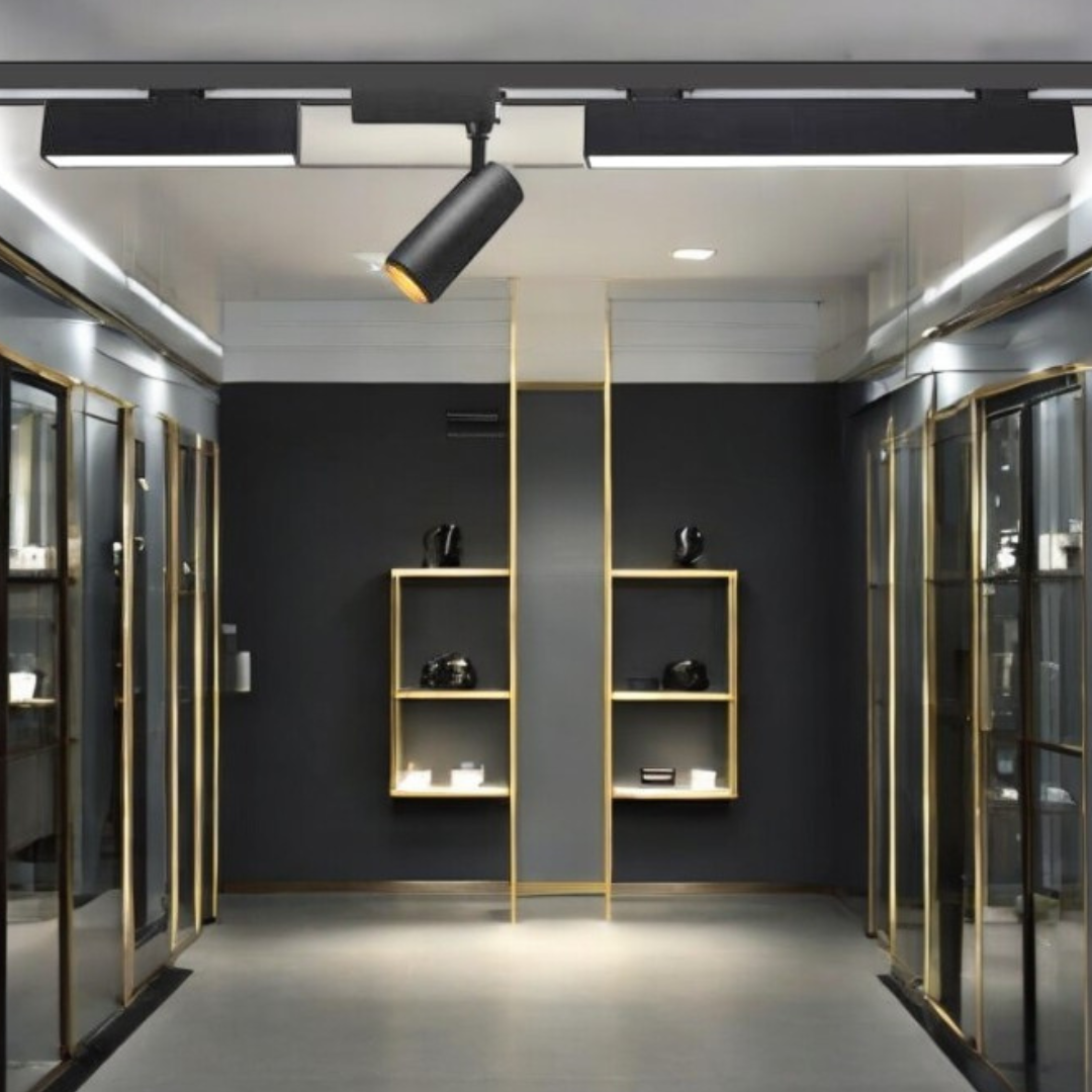 Spot LED Sina Magazin Liniar MAT 48W 120cm Negru