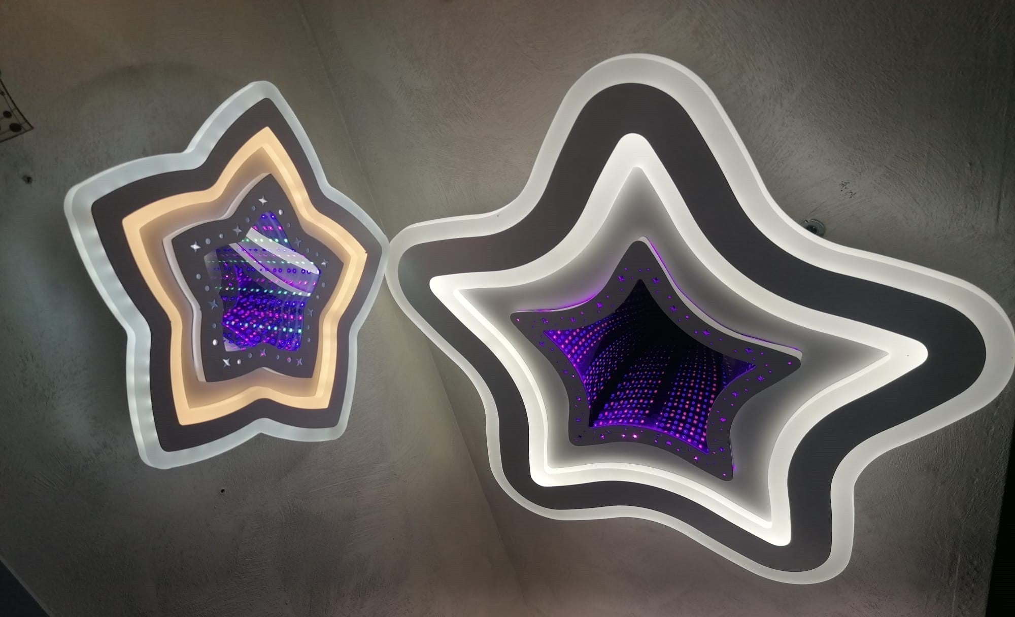 Lustra LED 180W STAR RGB 3D Telecomanda