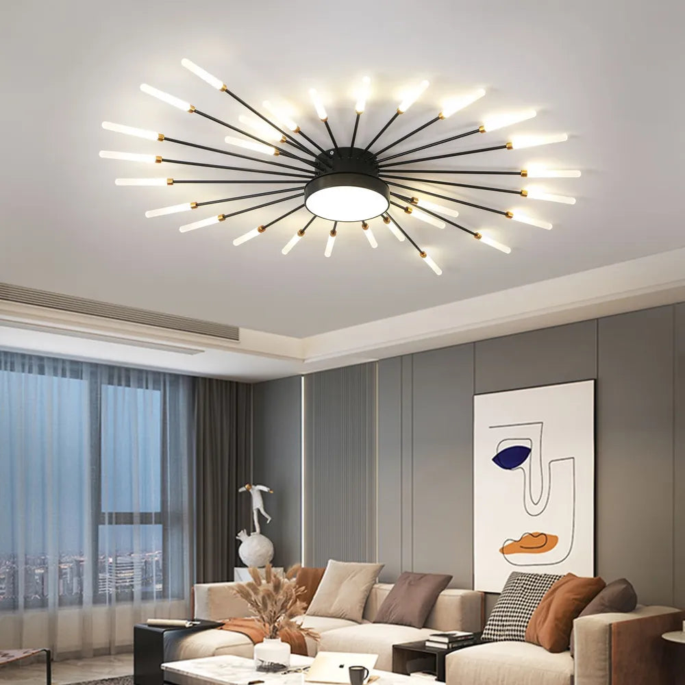 Lustra LED American Splendor Black Echivalent 800W Telecomanda