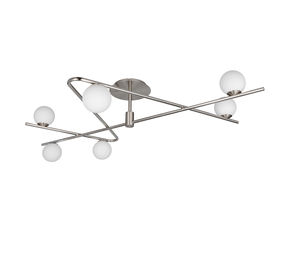Lustra Aplicata Premium Flaming Silver 6xG9