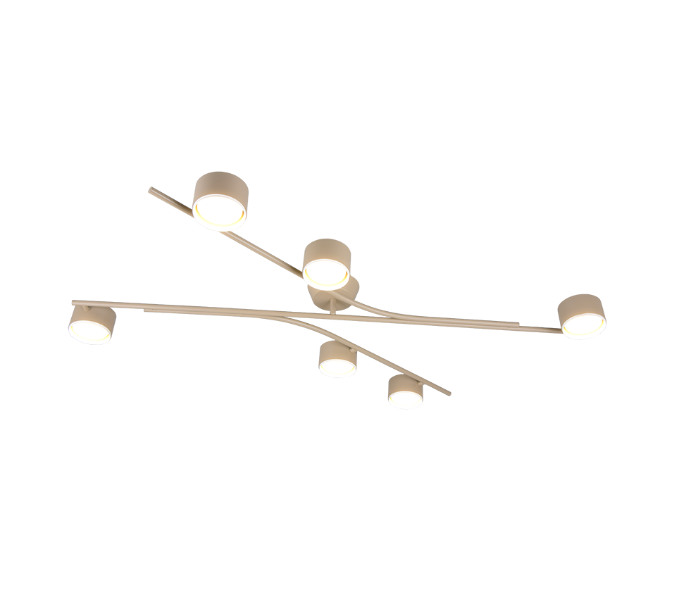 Lustra Aplicata Premium GRAND CODA Bej 6xGX53