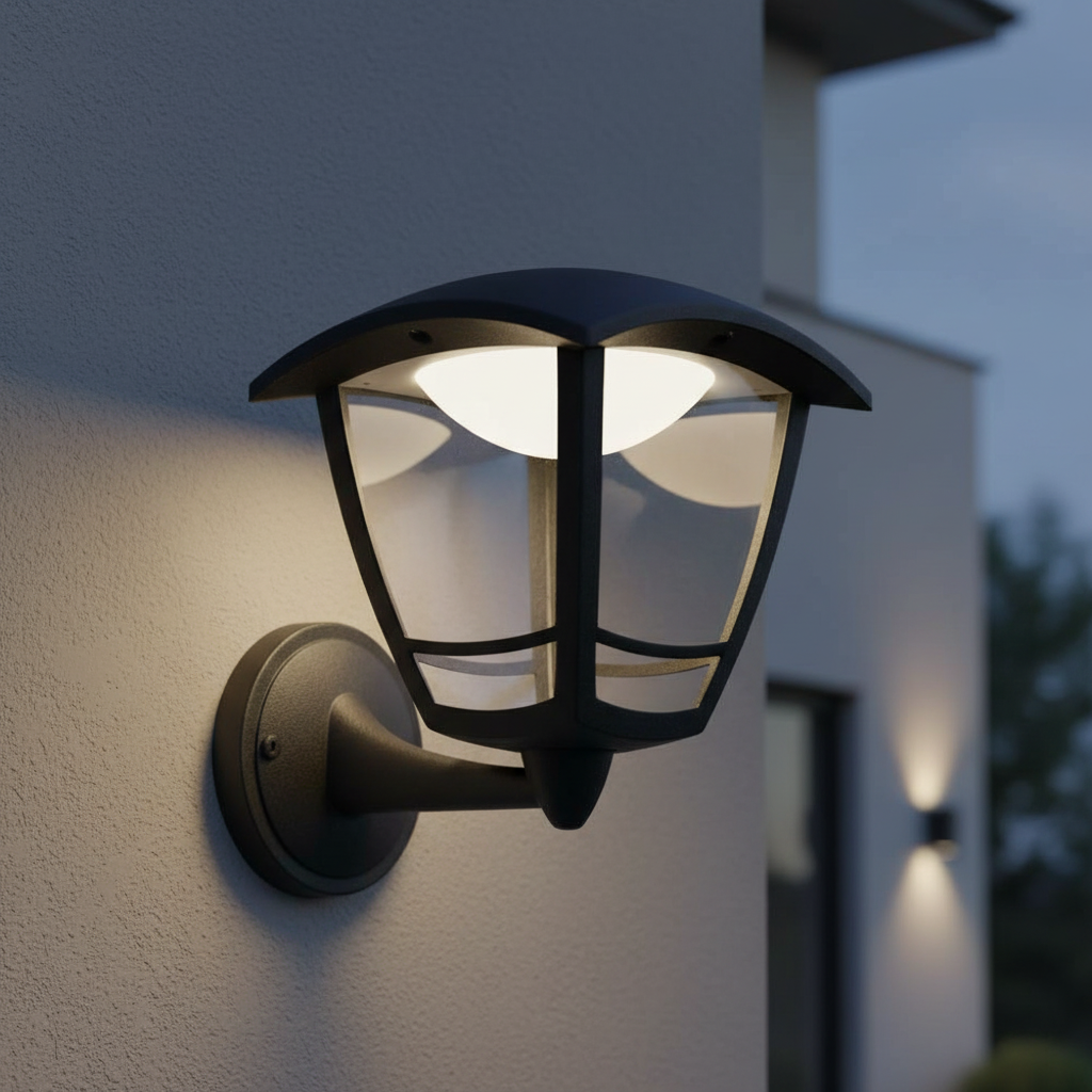 Aplica LED Exterior Tip Felinar MEPHISTO Black 23.2CM