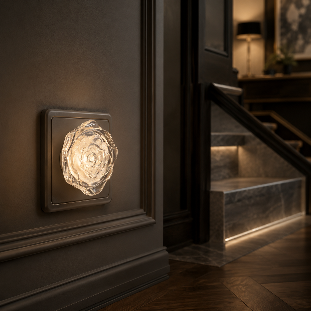 Lampa de veghe LED ROSE 0.4W
