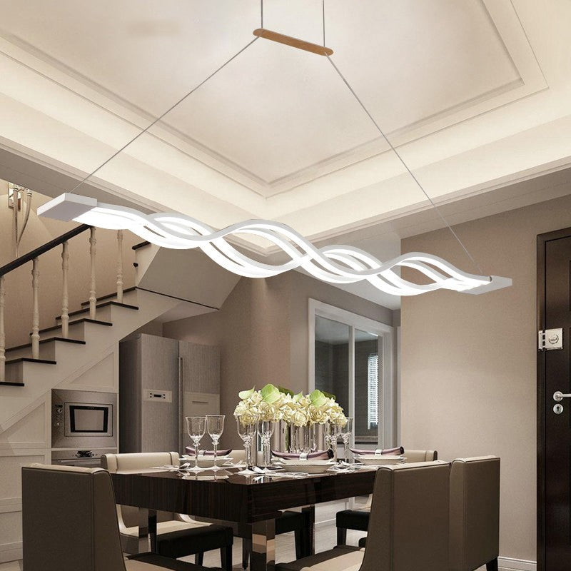 Lustra LED Waves Echivalent 800W Telecomanda