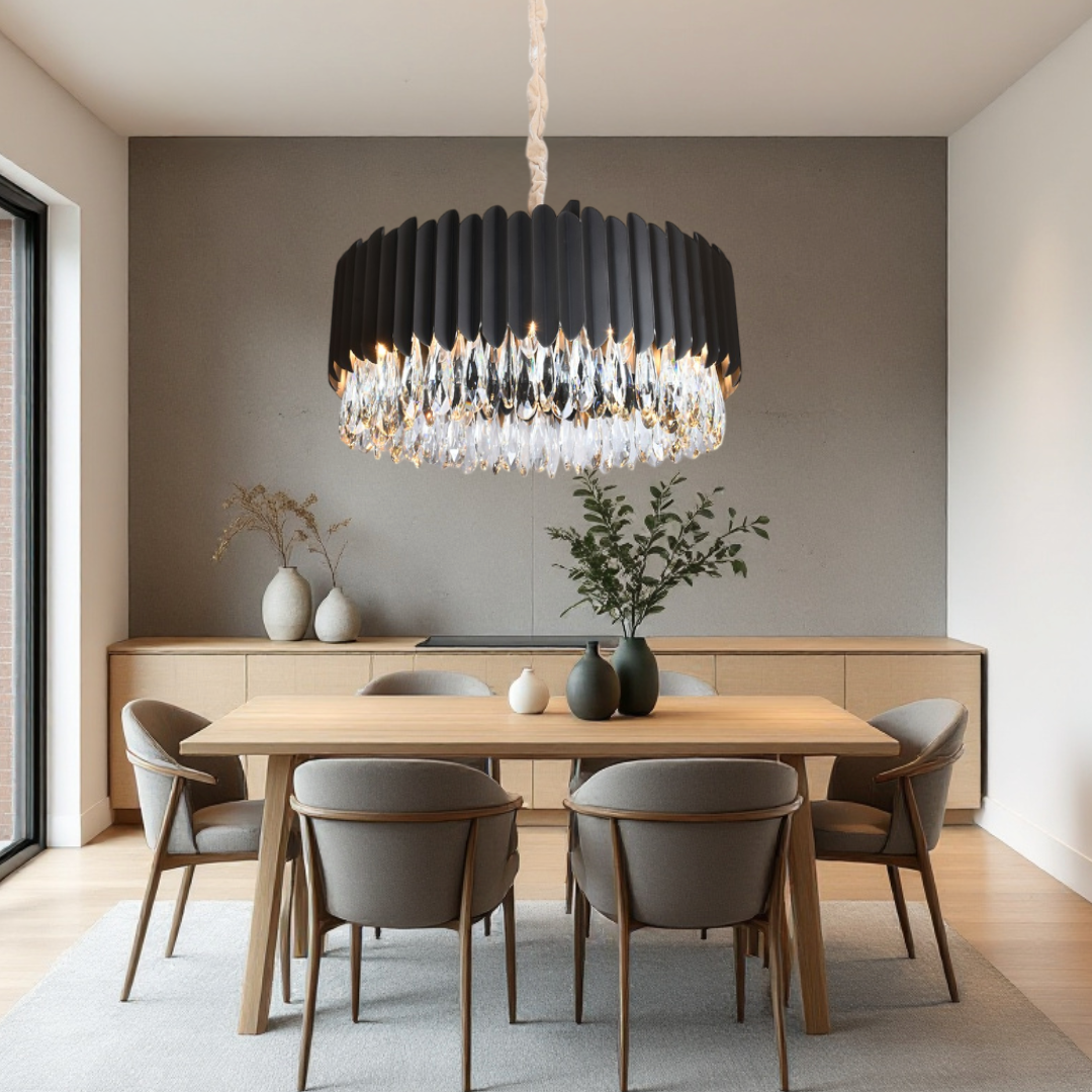 Candelabru Cristal 55CM Black Extravaganza 8xE14