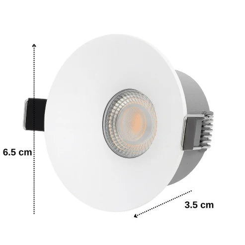Spot COB LED 7W Rotund Alb / ⌀65mm / Incastrabil / Lumina Calda