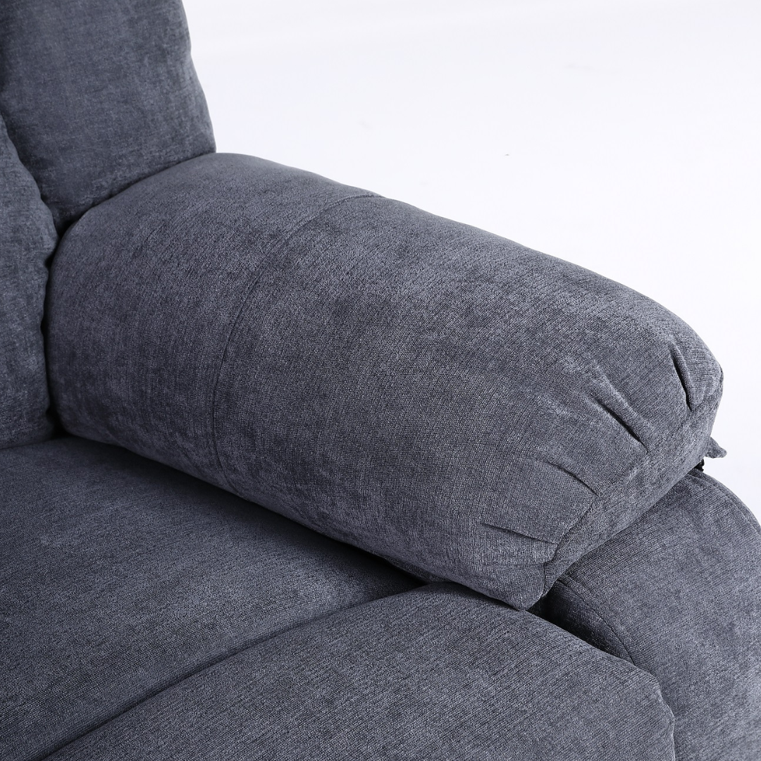 Fotoliu cu Masaj si Incalzire, Recliner Electric, Gri Inchis