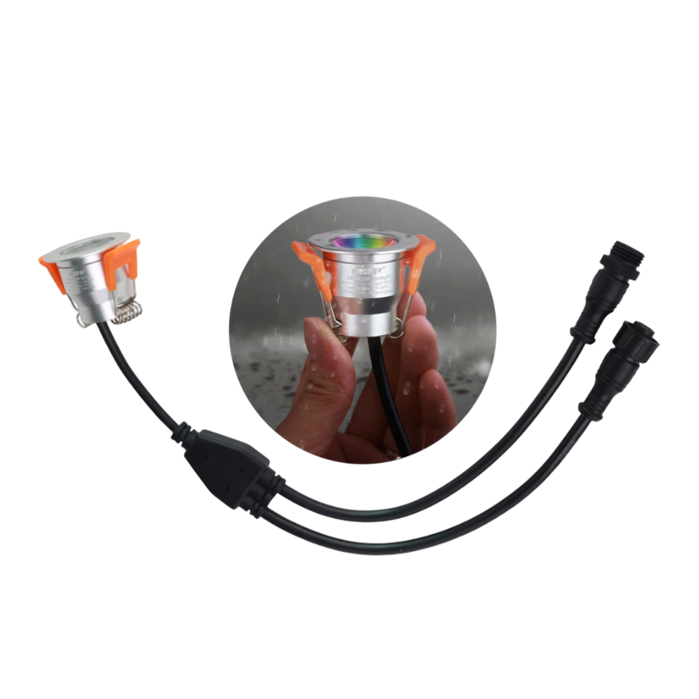 Spot LED RGB 3W MIBOXER Incastrabil IP66 Echivalent 30W