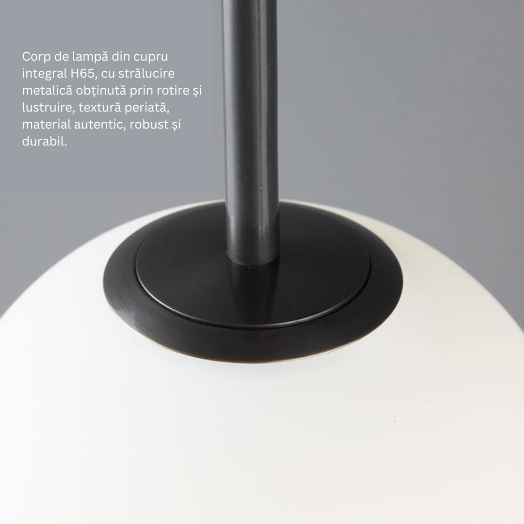 Aplica Ajustabila Nordic Style HangGlobe Black Abajur Mat