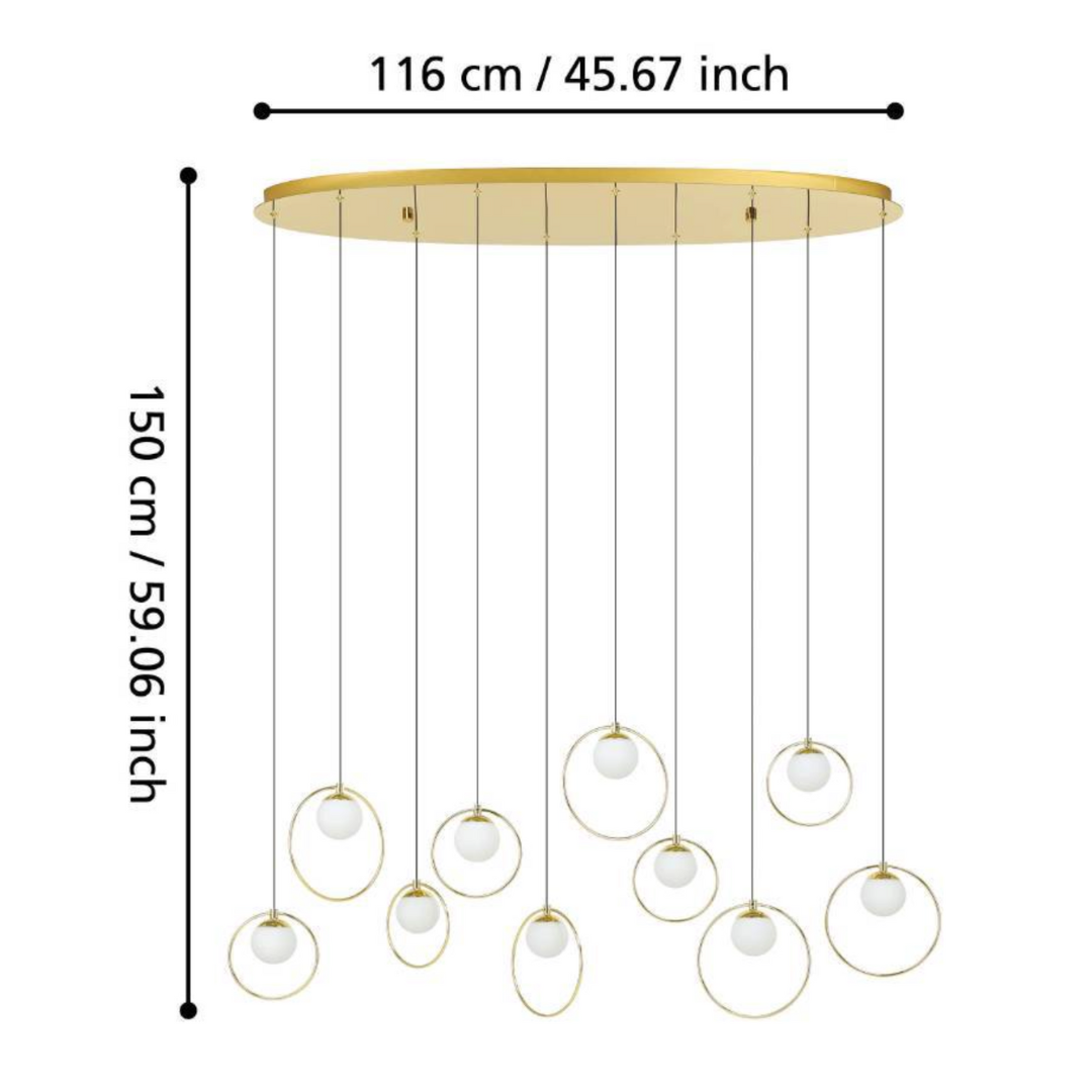 Lustra LED Dining Suspendata Abajur PORTOCOLOM Luxury 10Elemente