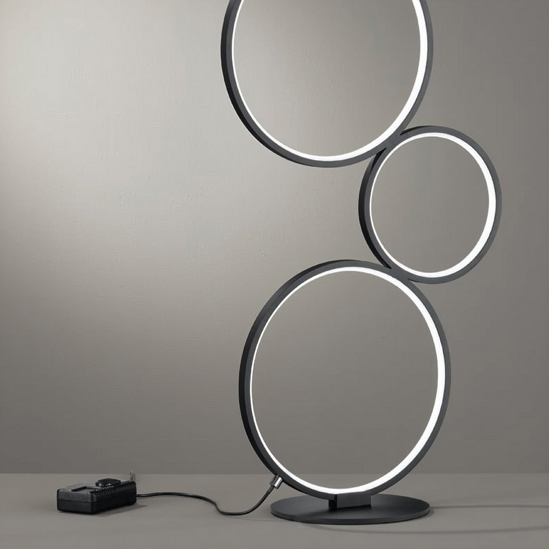 Lampadar LED PREMIUM 36W 115cm RONDO Black