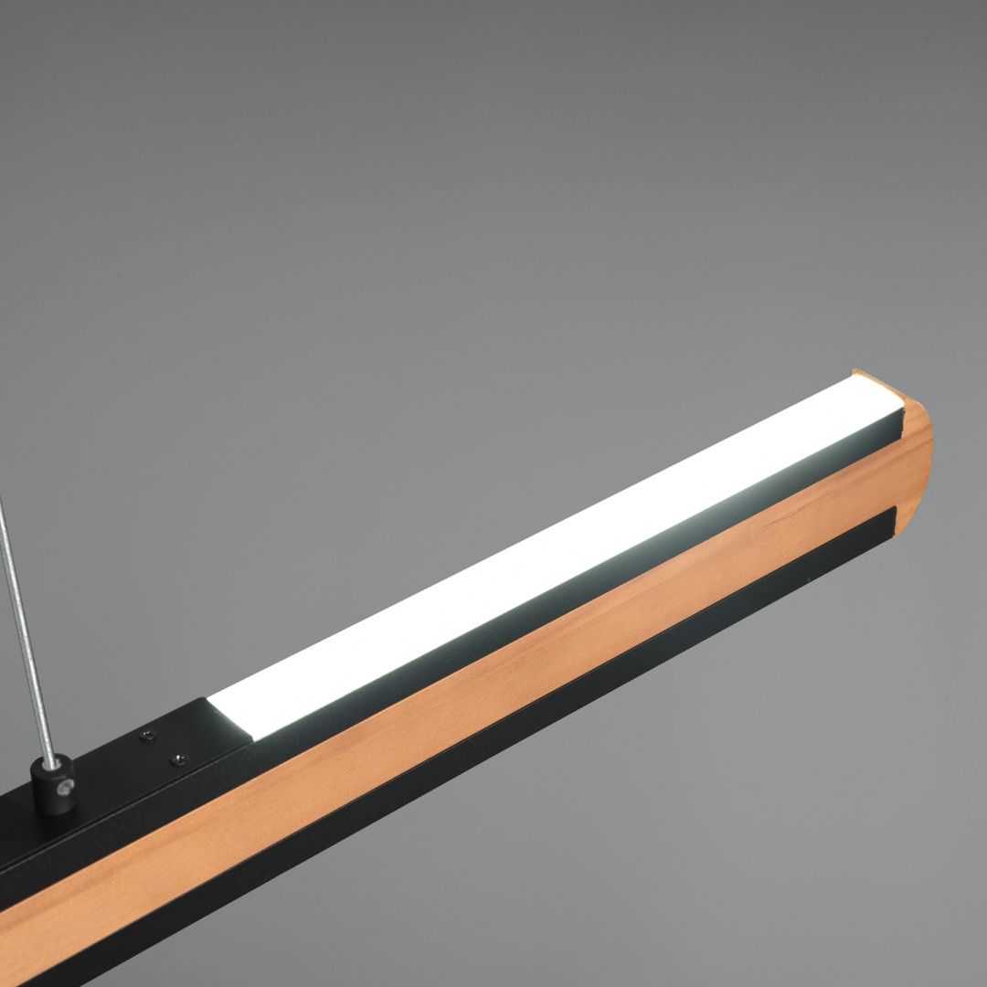 Lustra LED Suspendata DEACON Wood Echivalent 500W