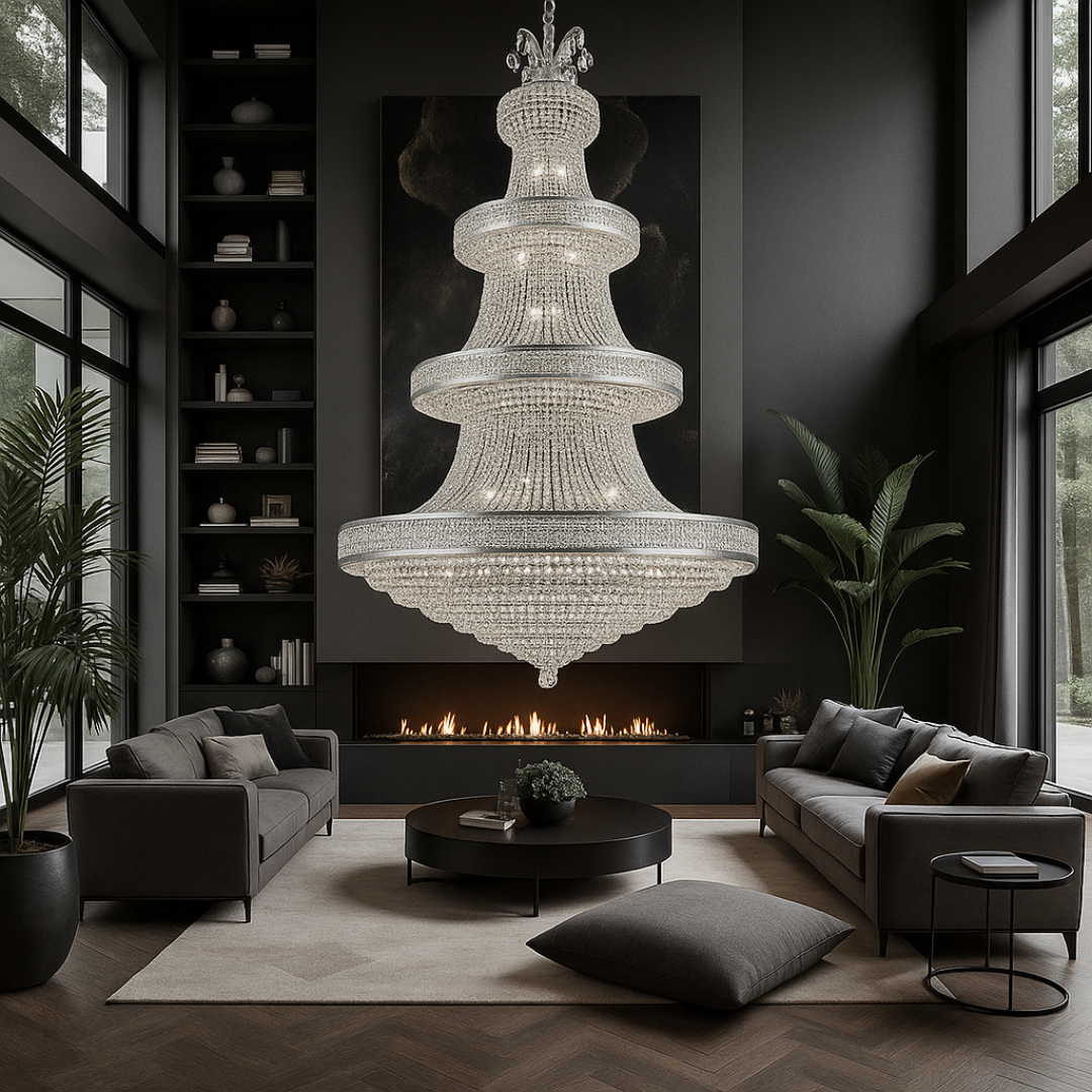 Candelabru Cristal LUXURY CHROME Electro 72xE14