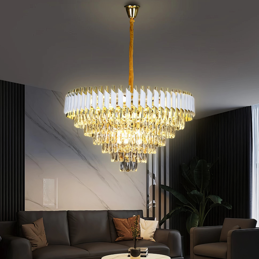 Candelabru Cristal WHITE PANTHER 75CM