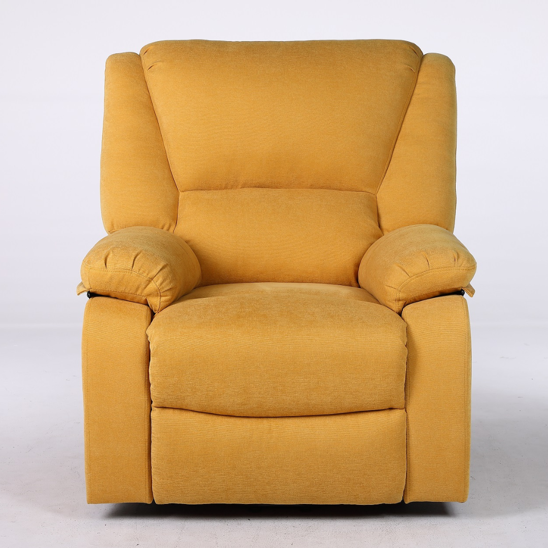 Fotoliu cu Masaj si Incalzire, Recliner Electric, Galben