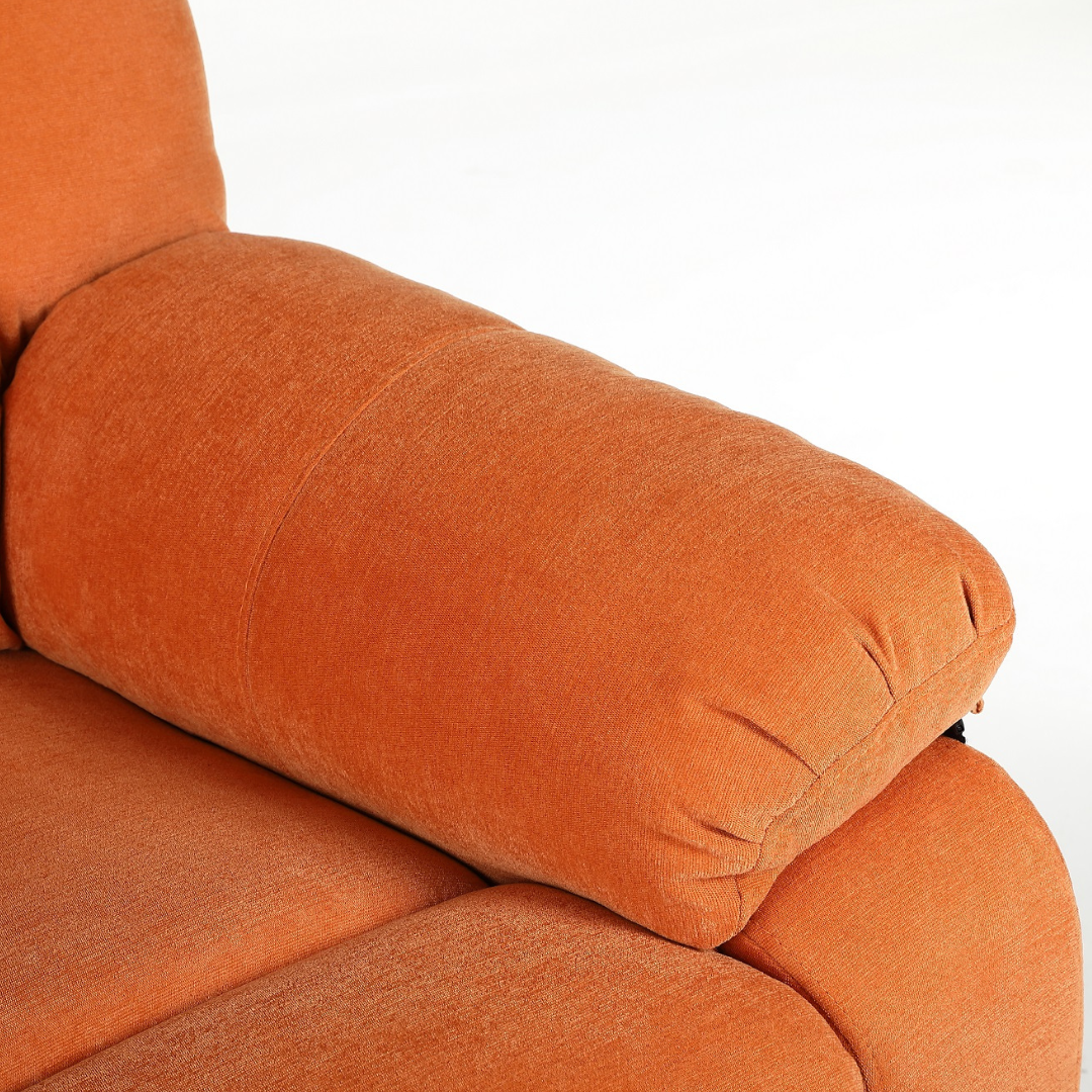 Fotoliu cu Masaj si Incalzire, Recliner Electric, Portocaliu
