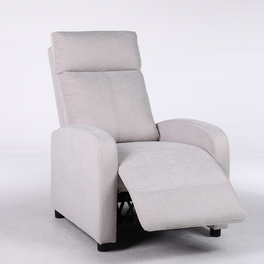 Fotoliu Recliner Stofa Gri