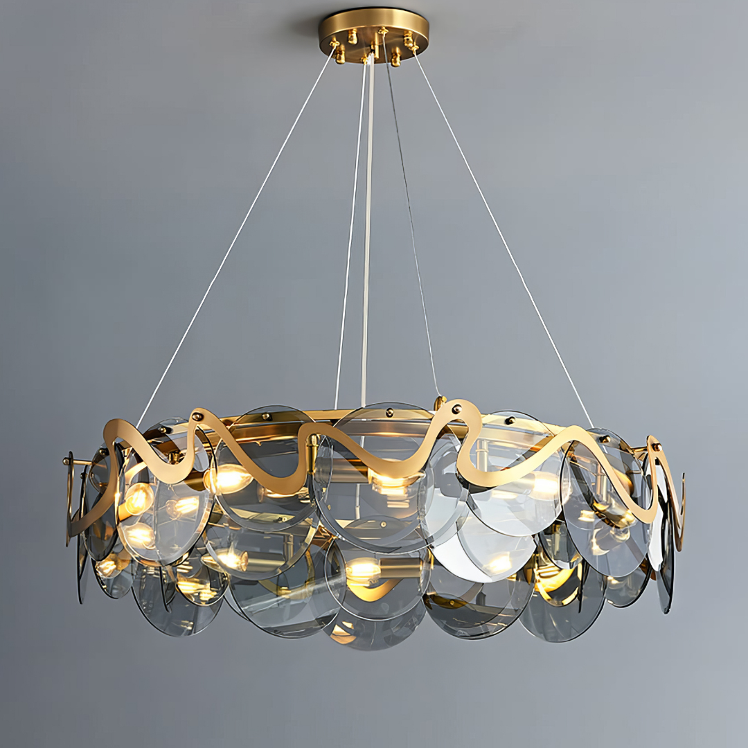 Candelabru Maxi HARA Gold 10xE14 Ø75CM