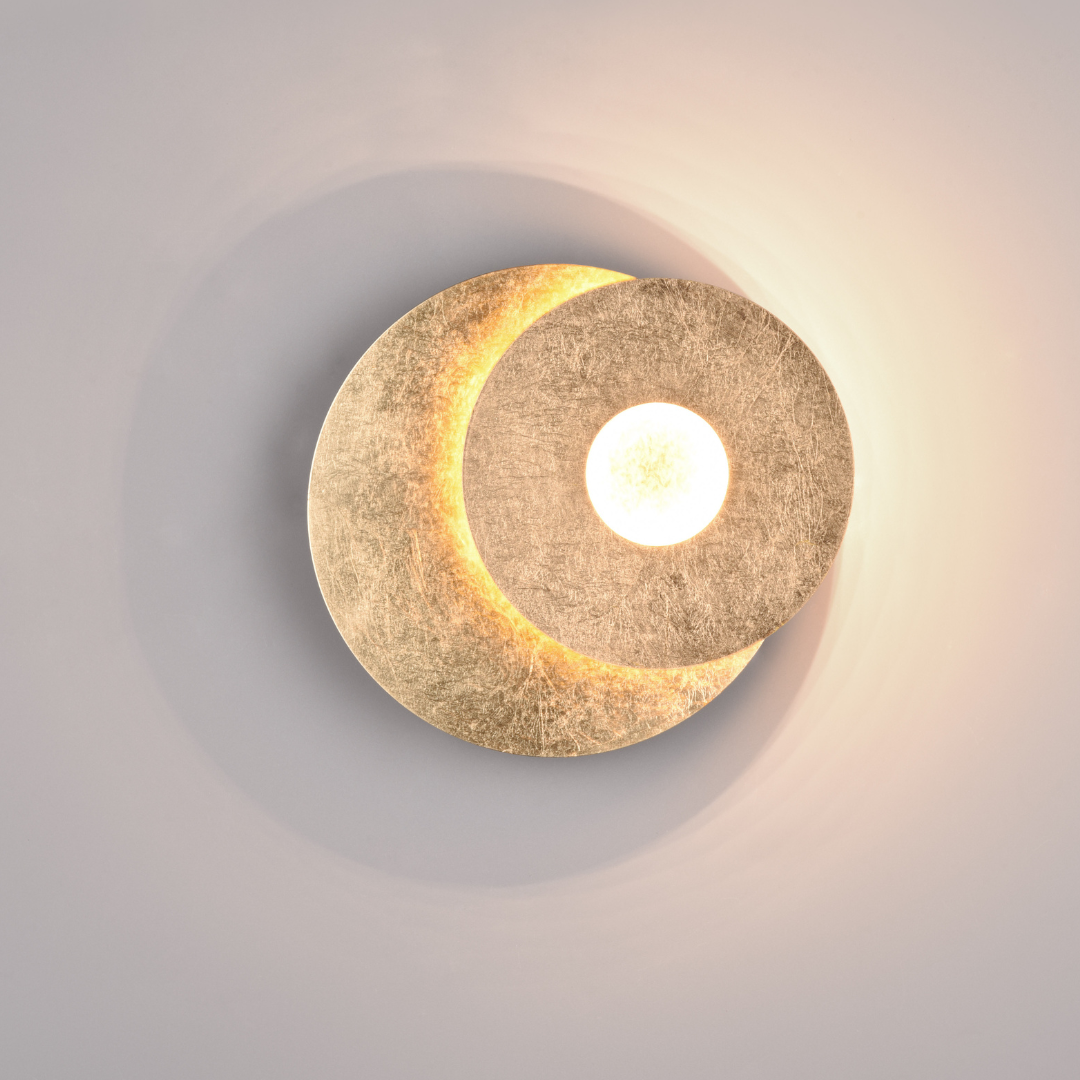 Aplica LED Luxury Round Gold LEANO