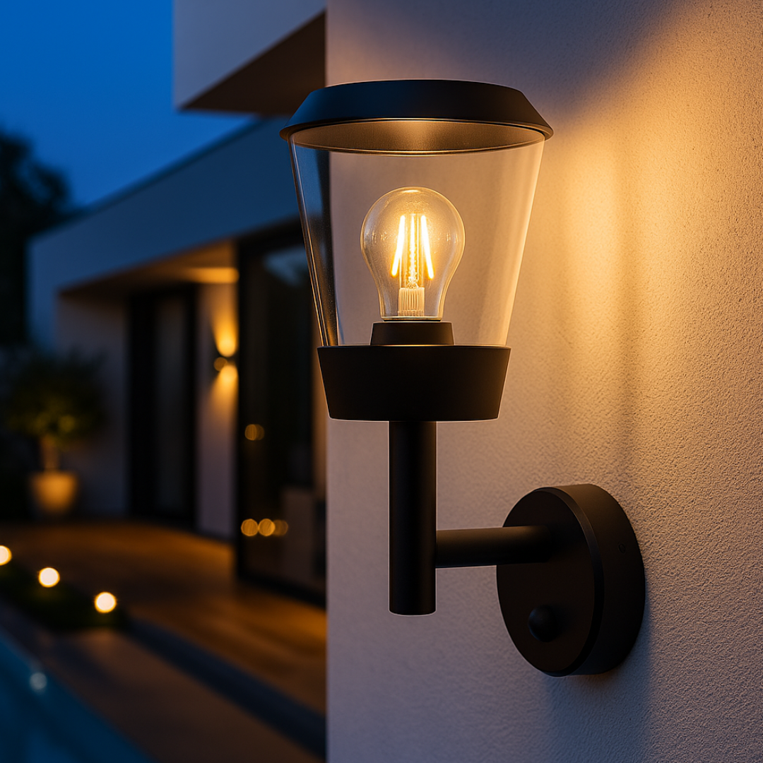 Aplica Felinar PARIS cu Senzor NEAGRA Wall Light Fixtures