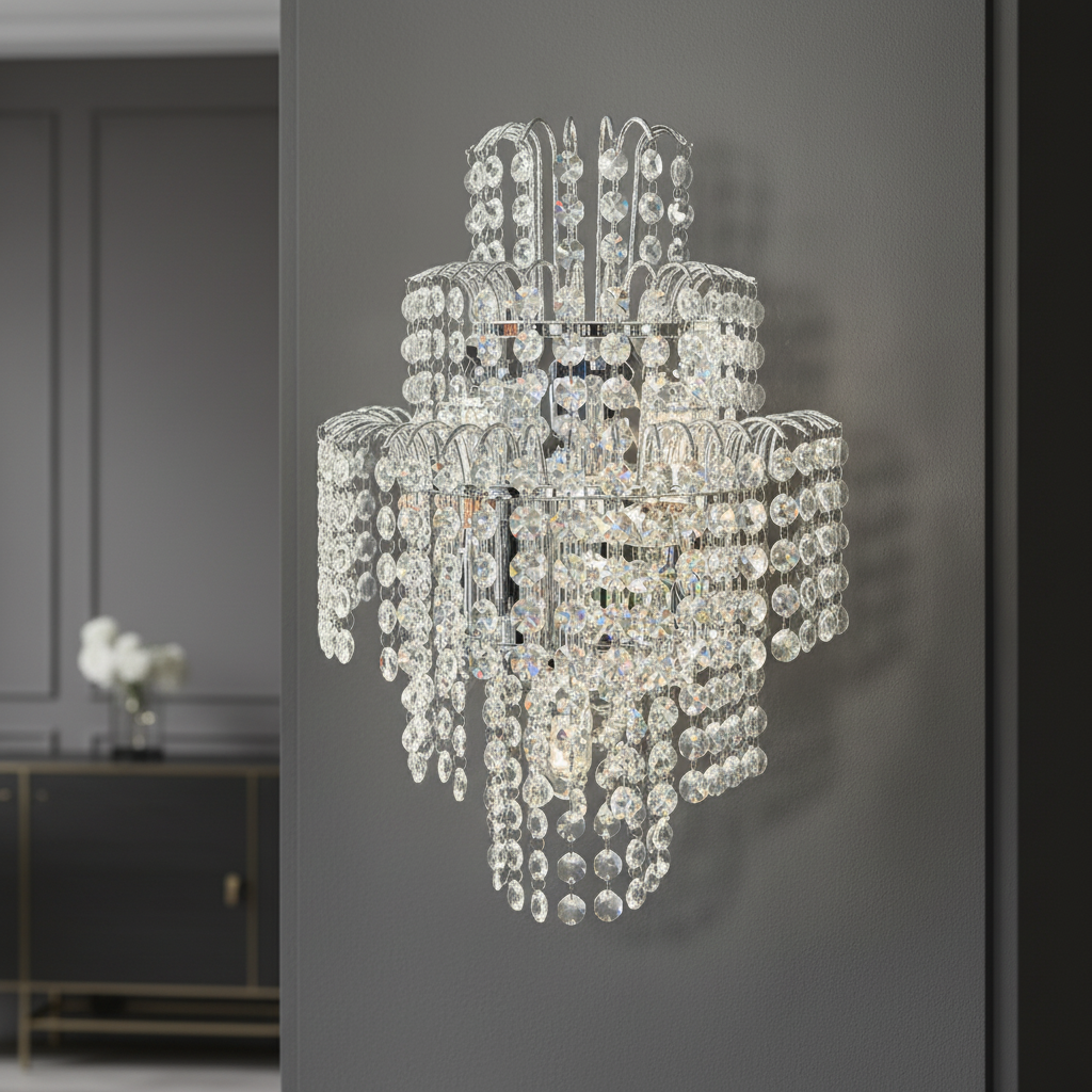 Aplica Perete 3xE14 Cristal KRYNA Chrome