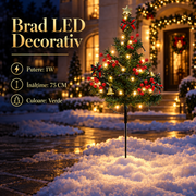 Brad LED de Craciun Verde | 75CM | 10lm | IP44