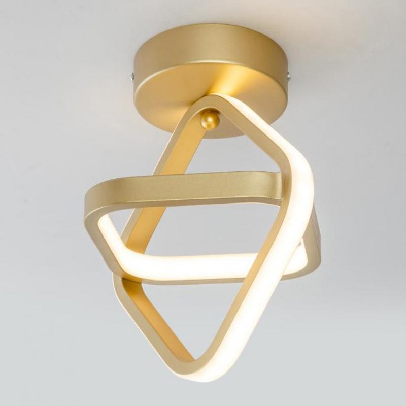 Lustra LED INFINITY SQUARE Gold Echivalent 200W